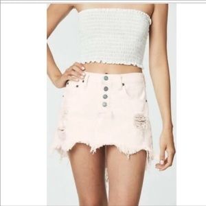 LF Carmar Light Pink Denim Skirt